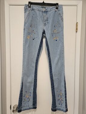 BoohooMAN NWOT Paint Splatter Jeans